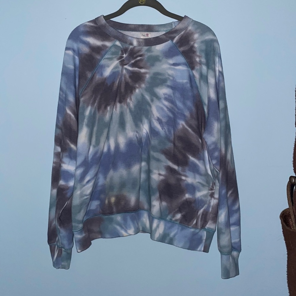 Blue Secret Treasures Tie-Dye Sweatshirt